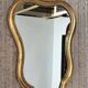 Gilded wooden mirror assembly and its wall console