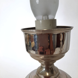 Three vintage bedside lamps in silver