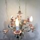 3-light wrought iron chandelier