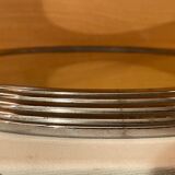 Round art deco mirror tray