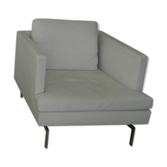 Armchair by Cinna designer Didier Gomez - in white leather