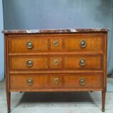 18th century veneer chest of drawers