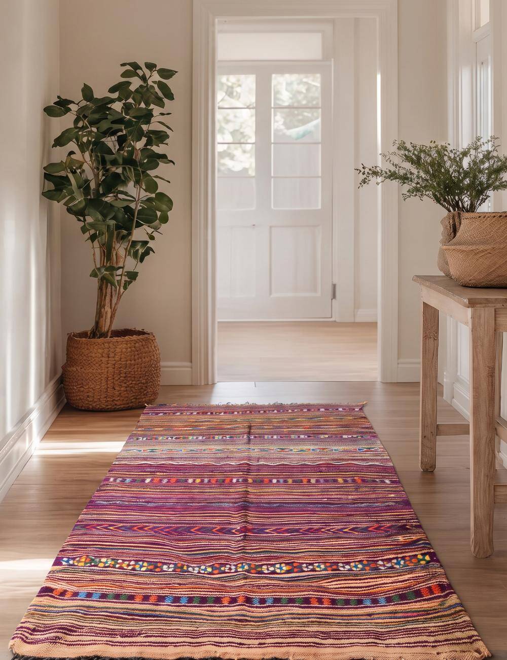 Tapis Kilim Boucherouite - 315 x 160 cm