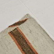 Tapis Kilim marron et beige 2x8, 71x260 cm