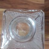 Faceted glass whisky carafe