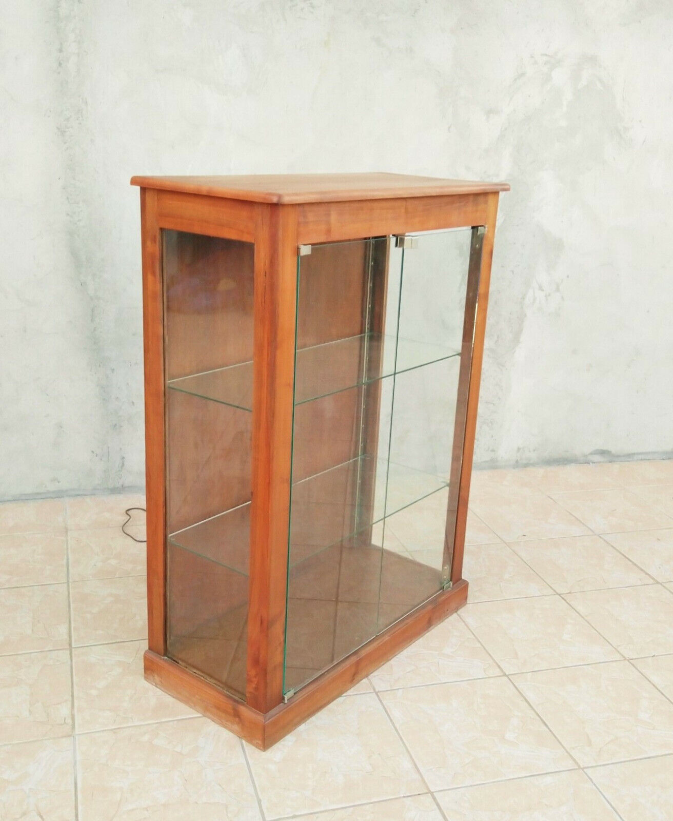 Vintage walnut showcase