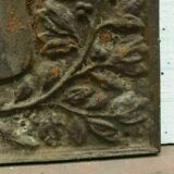 Plaque de cheminée en fonte de fer Décorde blason couronné XIX siècle