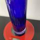 Vintage Scandinavian cobalt blue bubble glass vase from the brand.