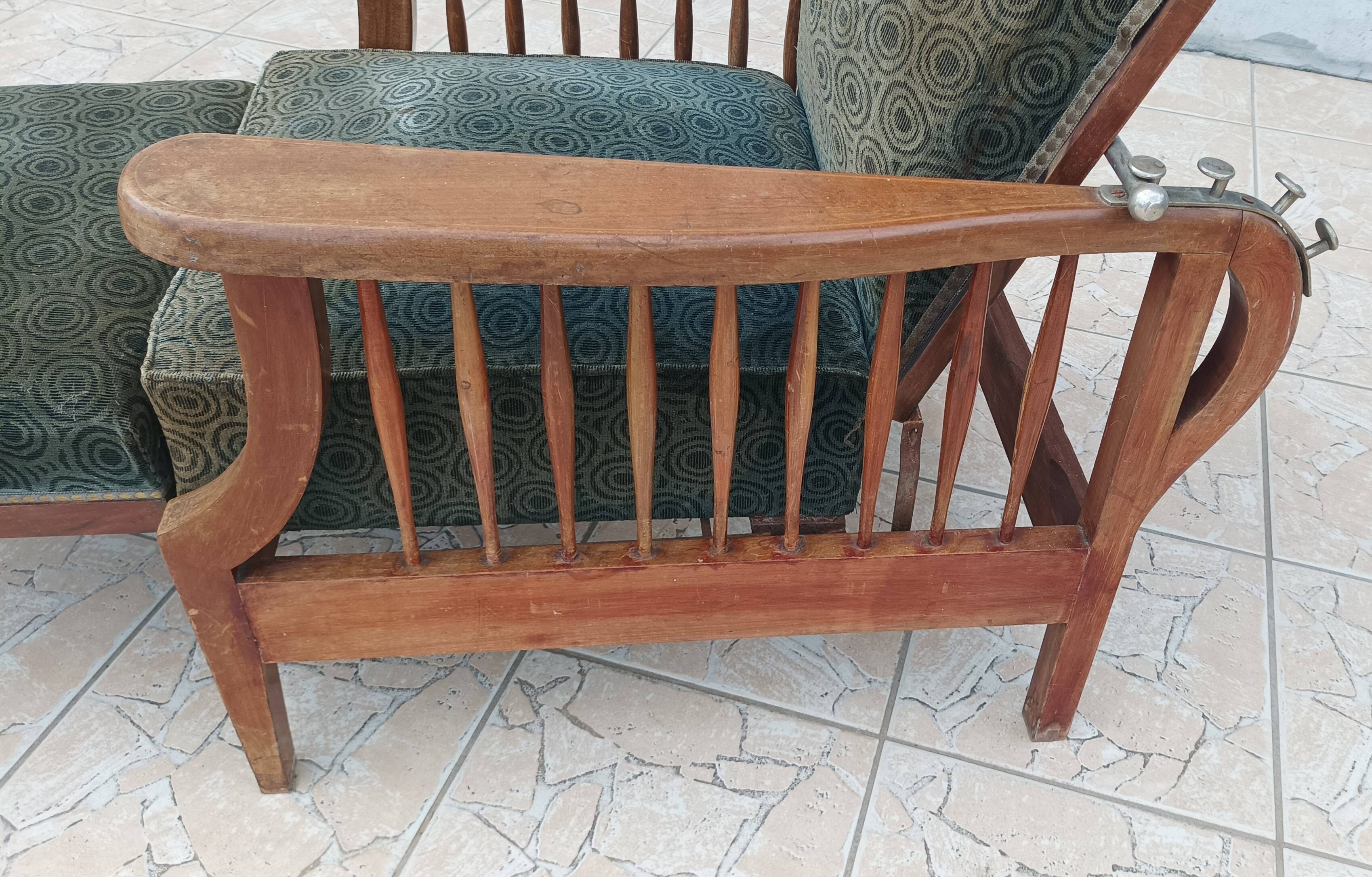 Fauteuil Morris en hêtre Art & Craft