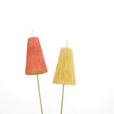 Floor lamp with brass base, 1950s