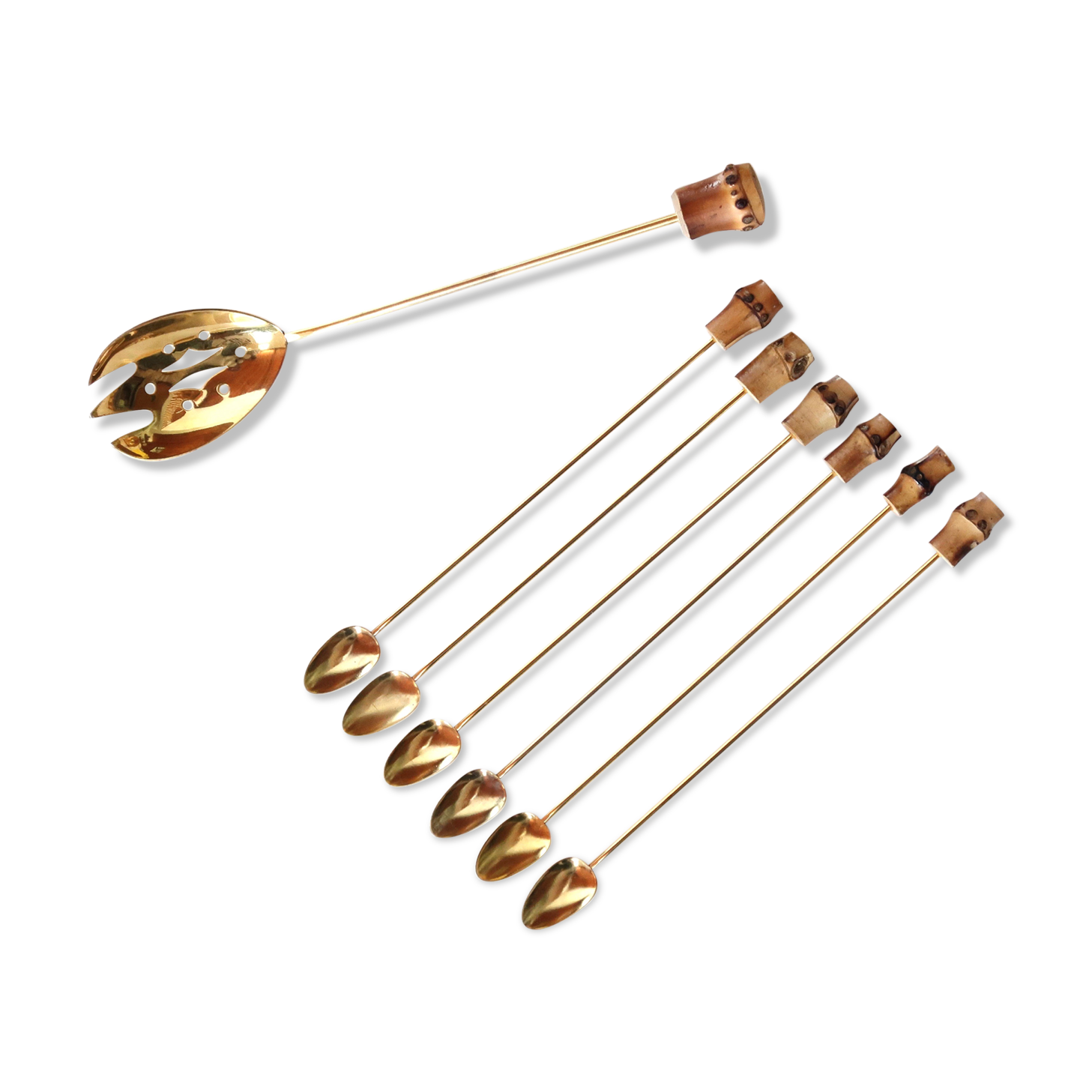 Cocktail kit with bamboo sleeves, 50s