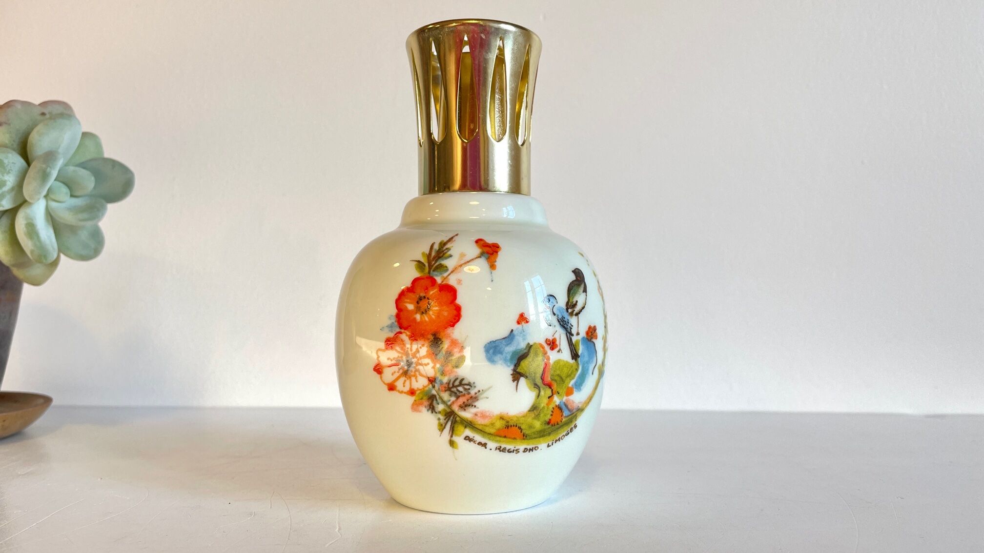 Bottle lamp shepherd limoges france