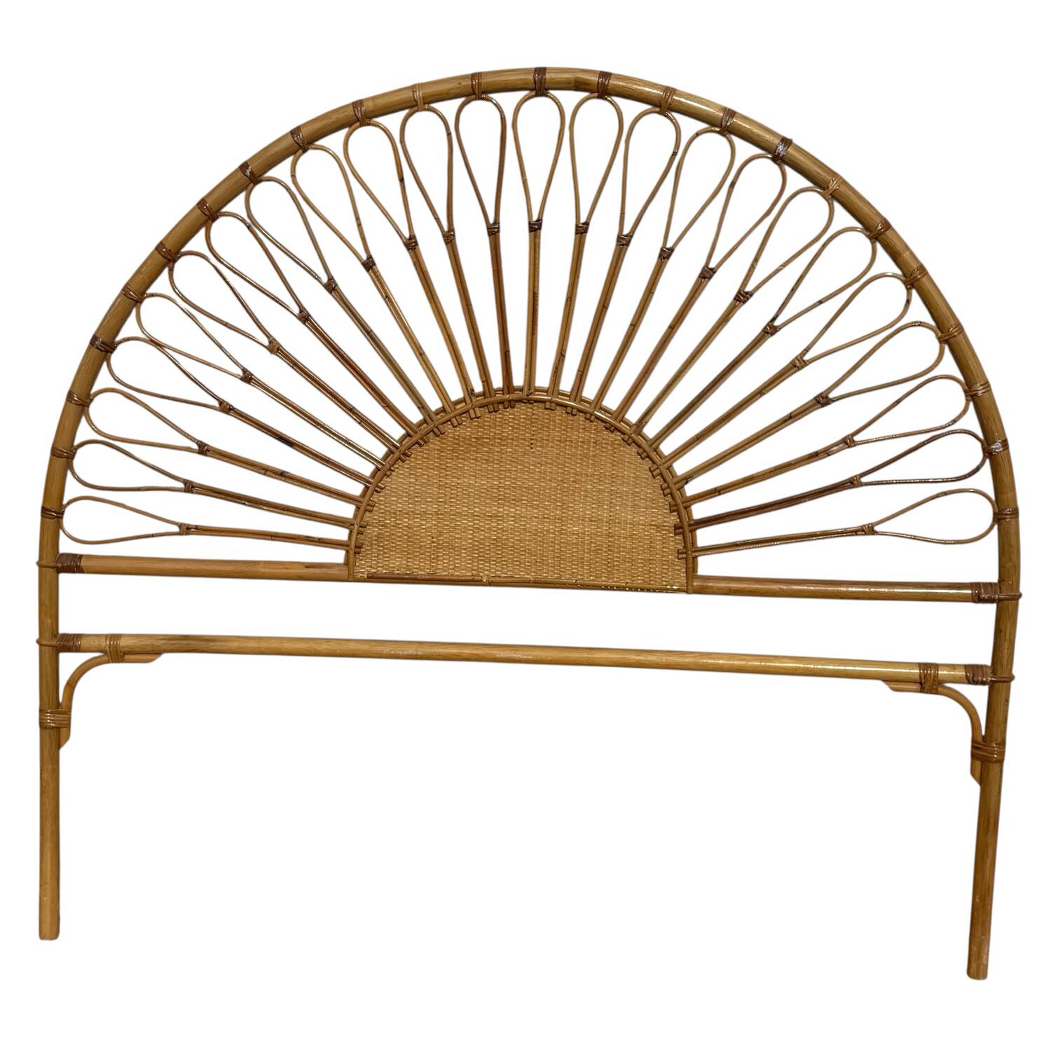 1970s Rattan Headboard from France