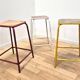 Suite de 3 tabourets industriels