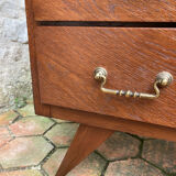 Vintage chest of drawers with tapered legs