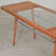 Table basse en bois, métal et verre par Jitona 1960