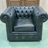 Chesterfield leather armchair from the 70s