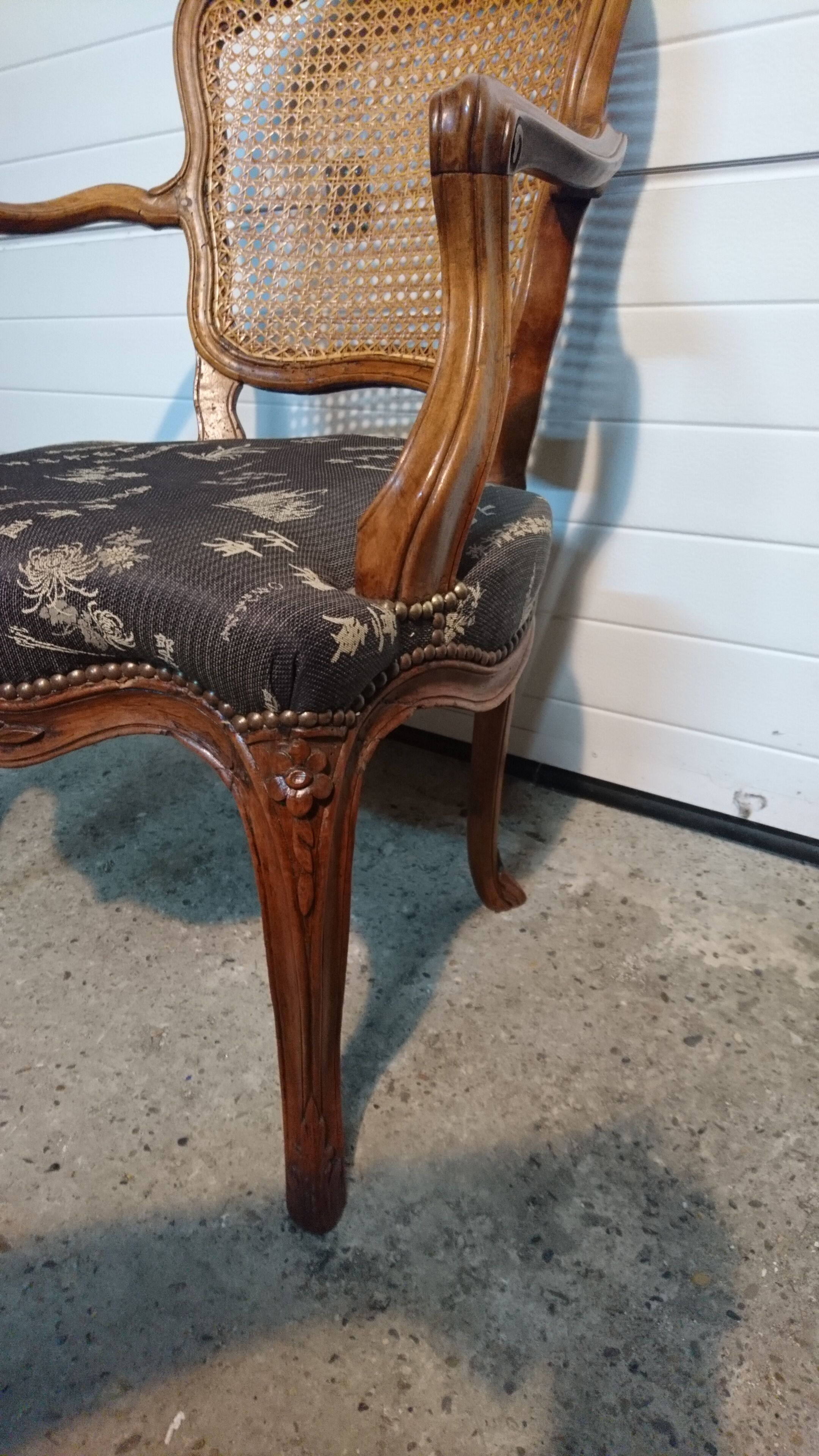 Louis XV period office armchair