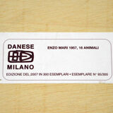 Puzzle 16 Animali by Enzo Mari For Danese, 1957 limited Edition