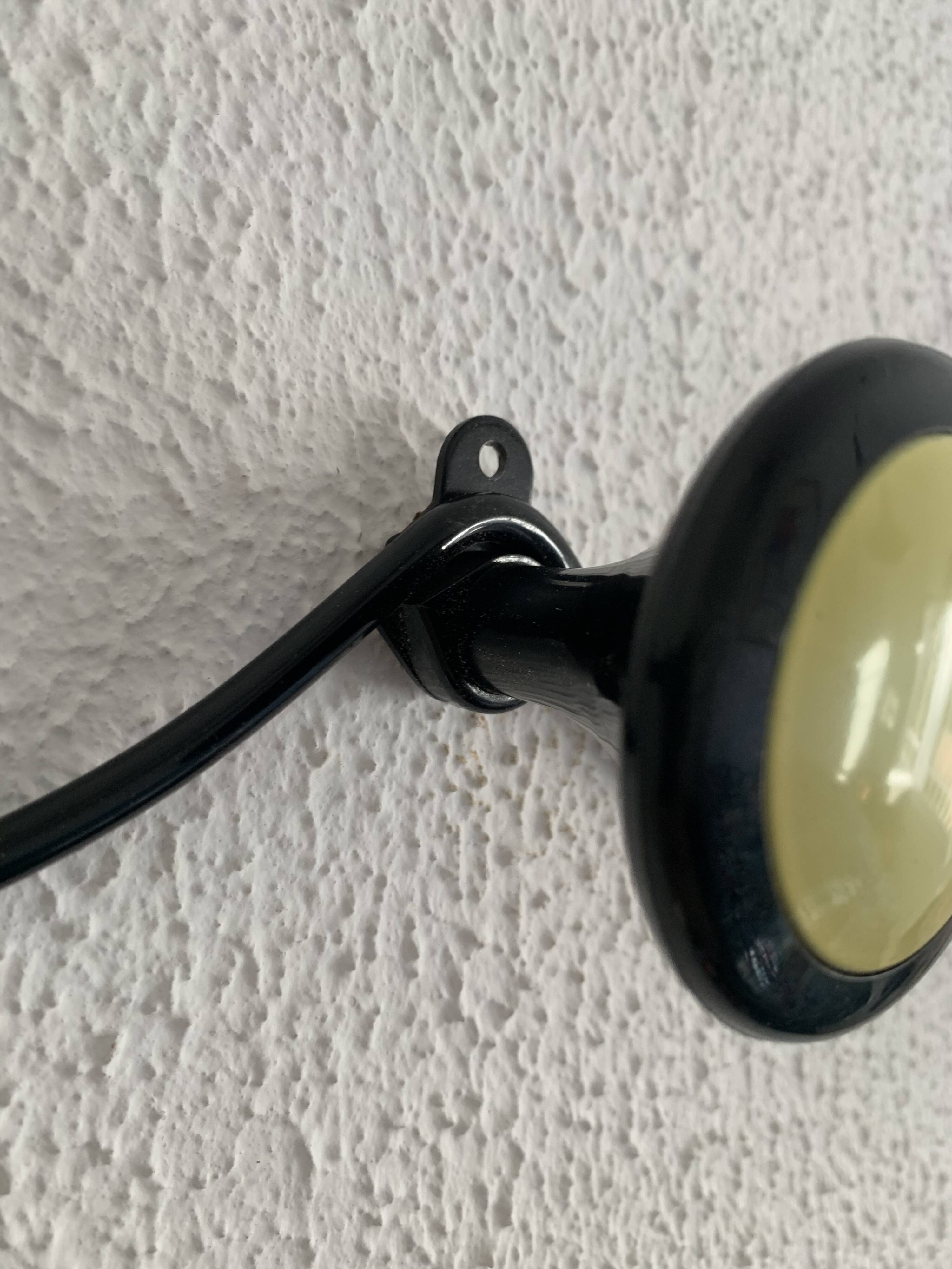 Vintage 1960s coat rack yellow banana mural 4 hooks - 65 x 7 cm