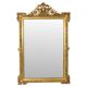 Miroir biseauté doré français antique XL