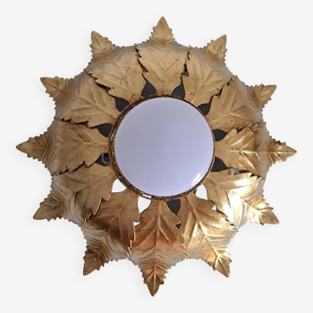 Gold metal ceiling light