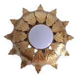 Gold metal ceiling light