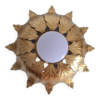 Gold metal ceiling light