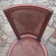 Chaise Cannes en bois sculpté style Louis XVI