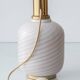 Murano Glass Table Lamps from the 1970s, White Opaline and Brass
