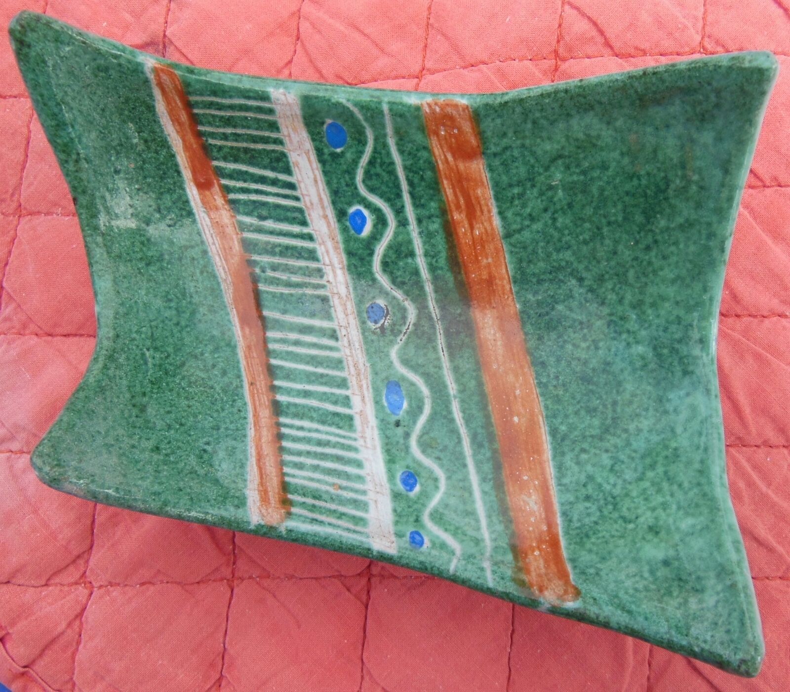 CERAMIC CUP, design 50's 60's - MONOGRAM R. R for ROBERT PICAULT