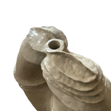 Modernist vase in glazed ceramic