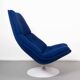 Blue Artifort swivel chair F590 – Geoffrey D. Harcourt