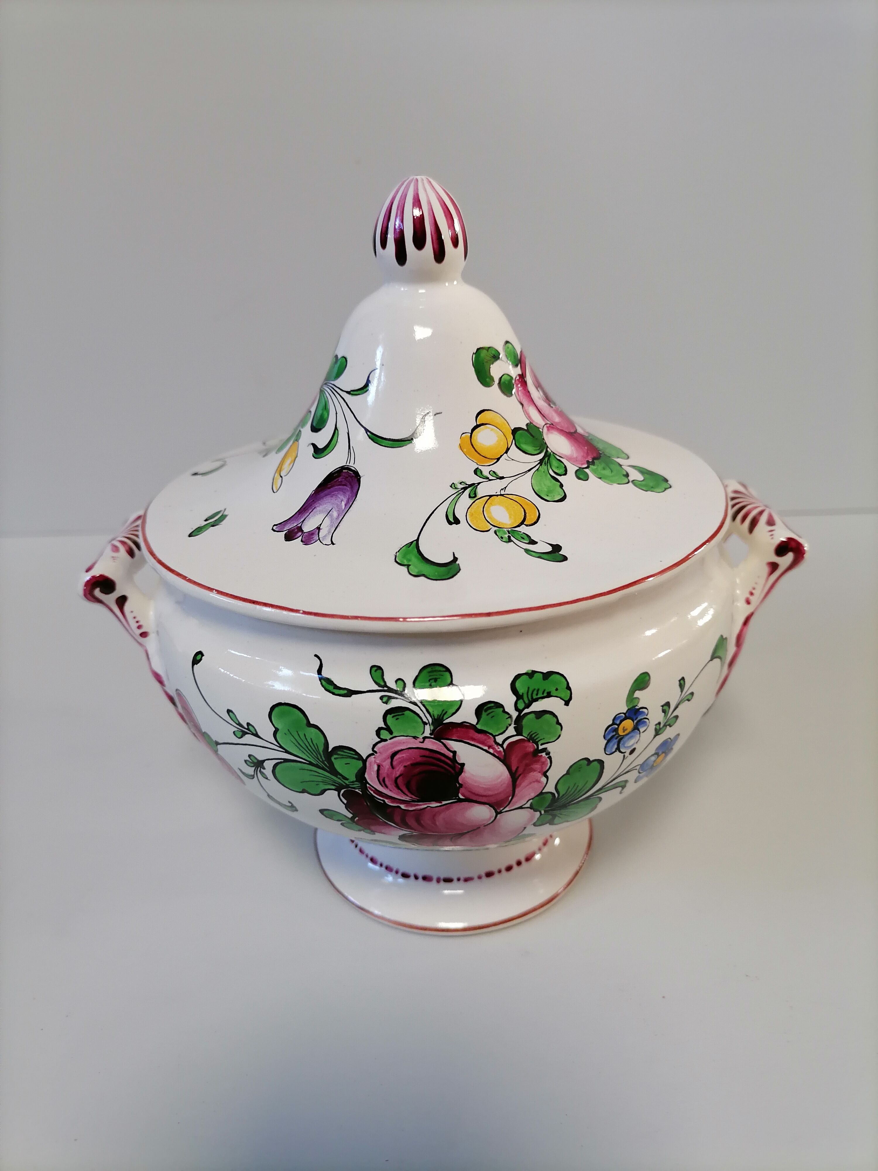 Strasbourg earthenware soup bowl