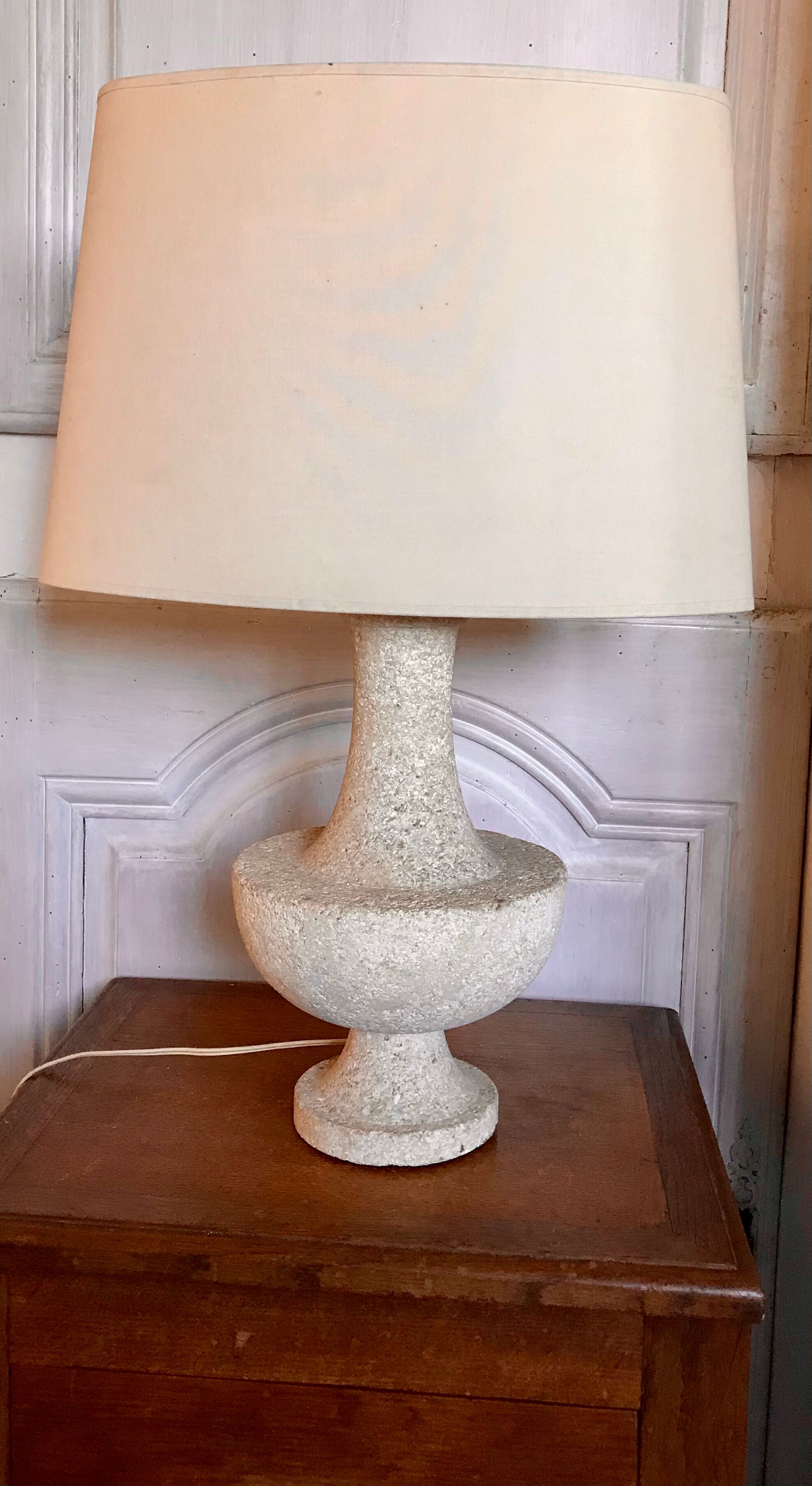 Vintage stone lamp