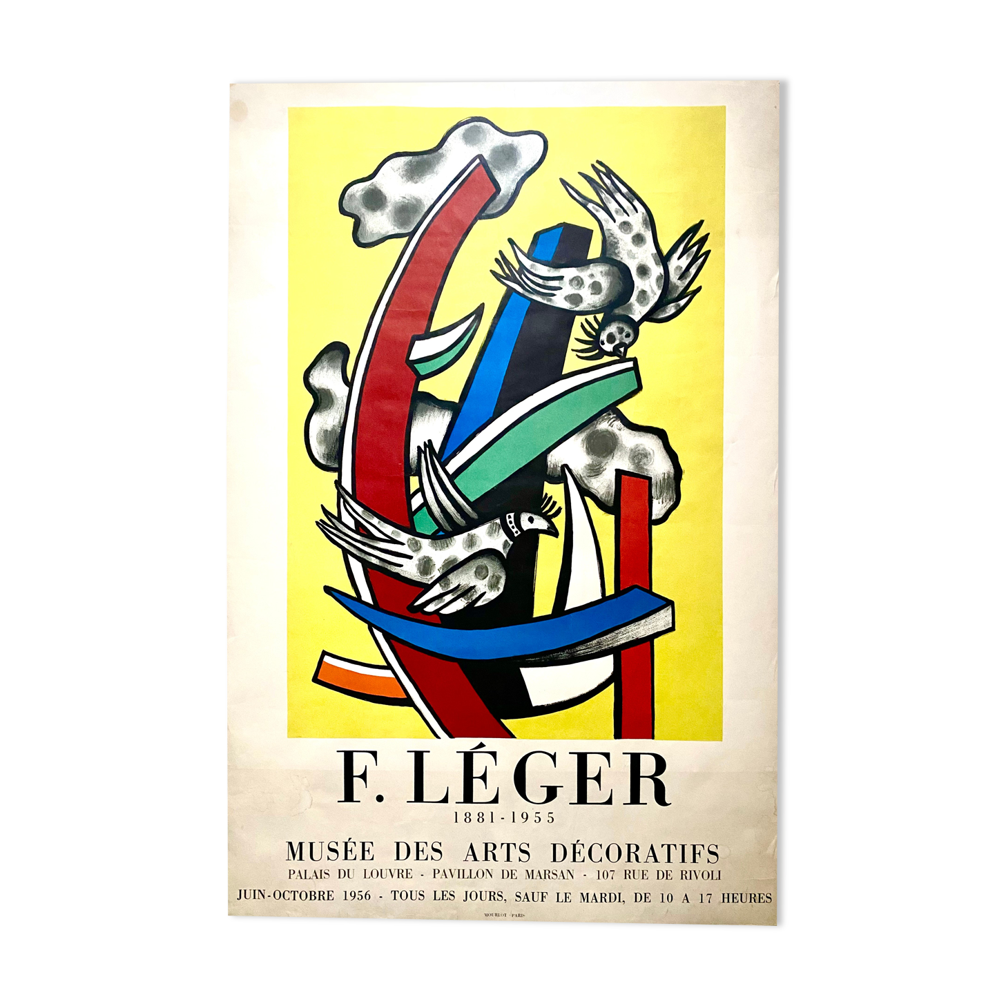 Fernand Leger, Original lithographic poster from the Museum of Decorative Arts, 1956