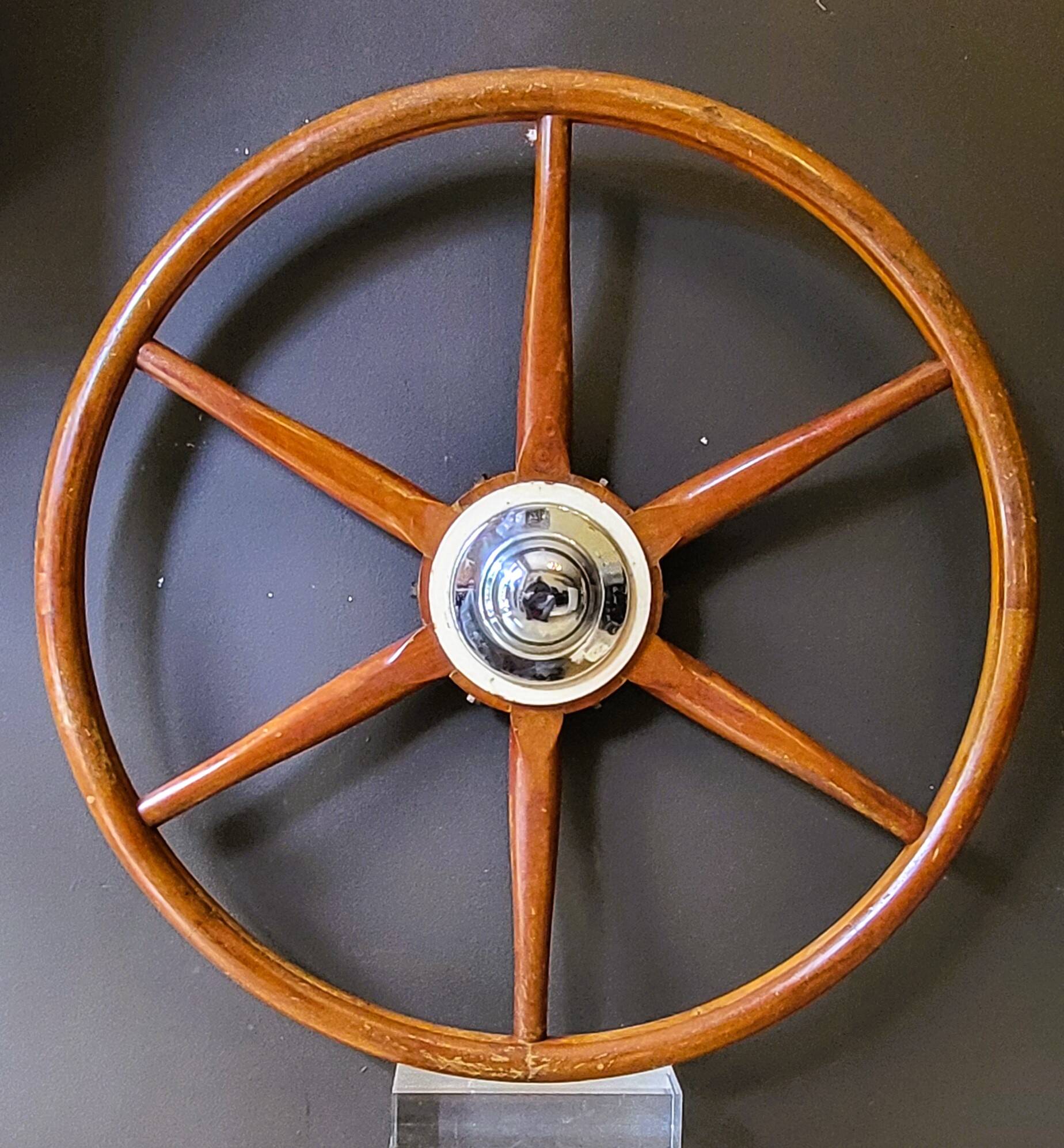 Large Vintage "Linseen" Rudder Bar 50"