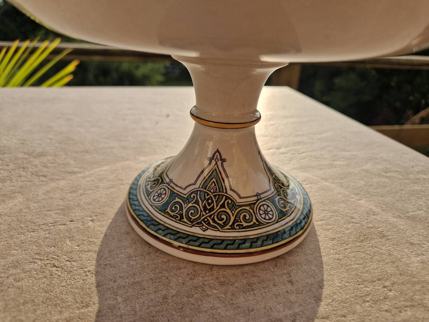 Polychrome Sarreguemines fruit bowl