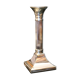 Louis XVI-style silver metal square-shaped candlestick