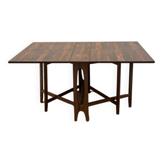 Folding rosewood dining table