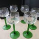 Set de 6 verres à vin d'Alsace en cristallin