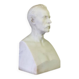 Male bust in Carrara marble, 19th century