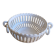 Empire malicorne white openwork ceramic pocket bowl vintage #d