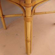 Ensemble table et chaises en rotin