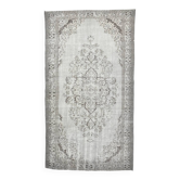 5x9 Shades Of Gray & Brown Classic Vintage Rug, 150x278Cm