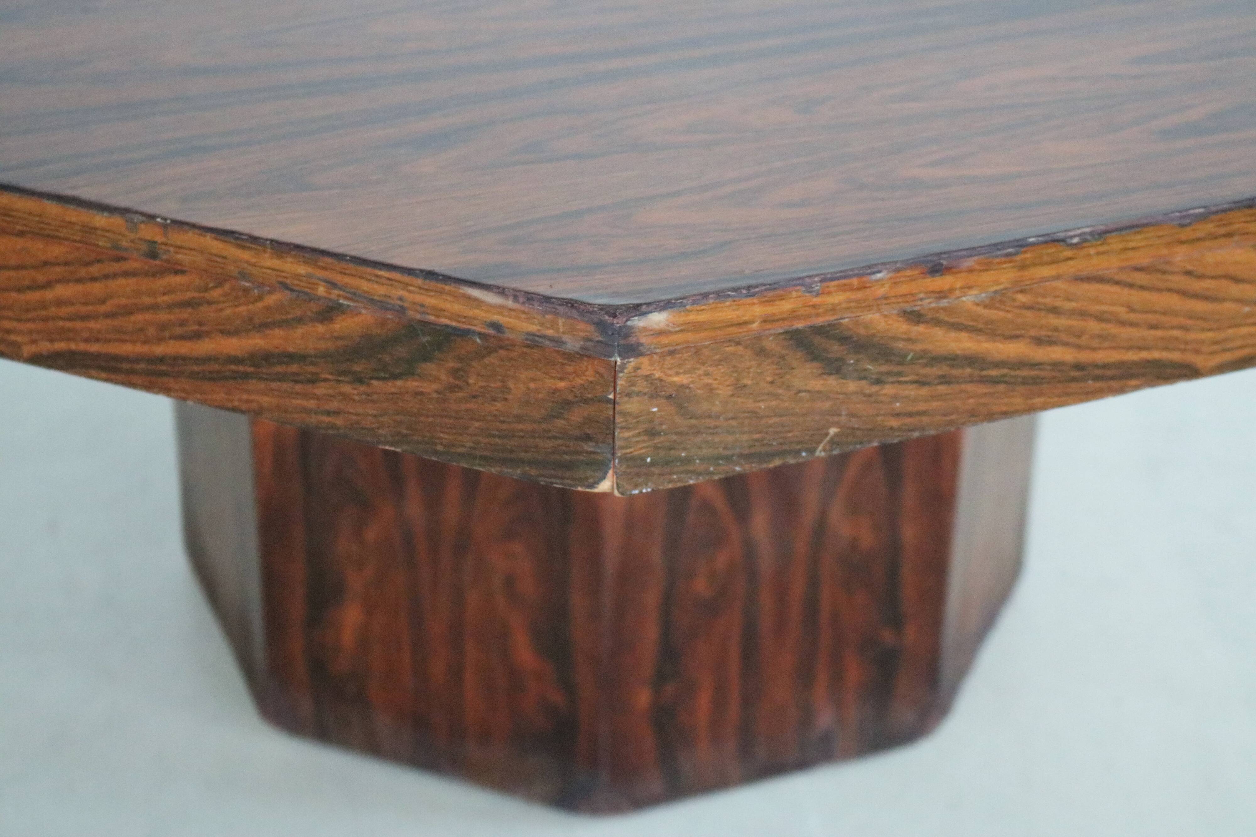 Octagonal dining ore conference table with drawers