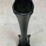 Vase soliflore en verre noir