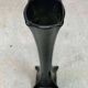 Black glass soliflore vase