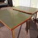 Set of 5 wooden and Formica bistro table