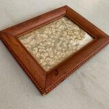 Antique leather frame
